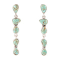 Durango Blue Turquoise and Sterling Silver Linear Post Earrings